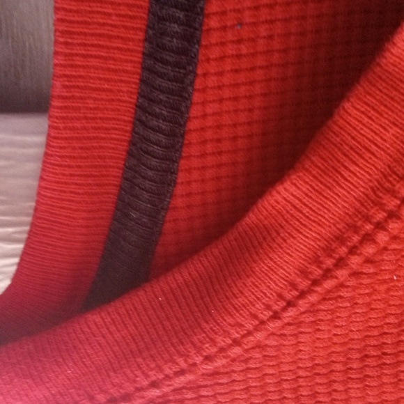 Polo Ralph Lauren Cotton Long Sleeve Logo Shirt Thermal Textured Red ♥️ - Picture 7 of 14